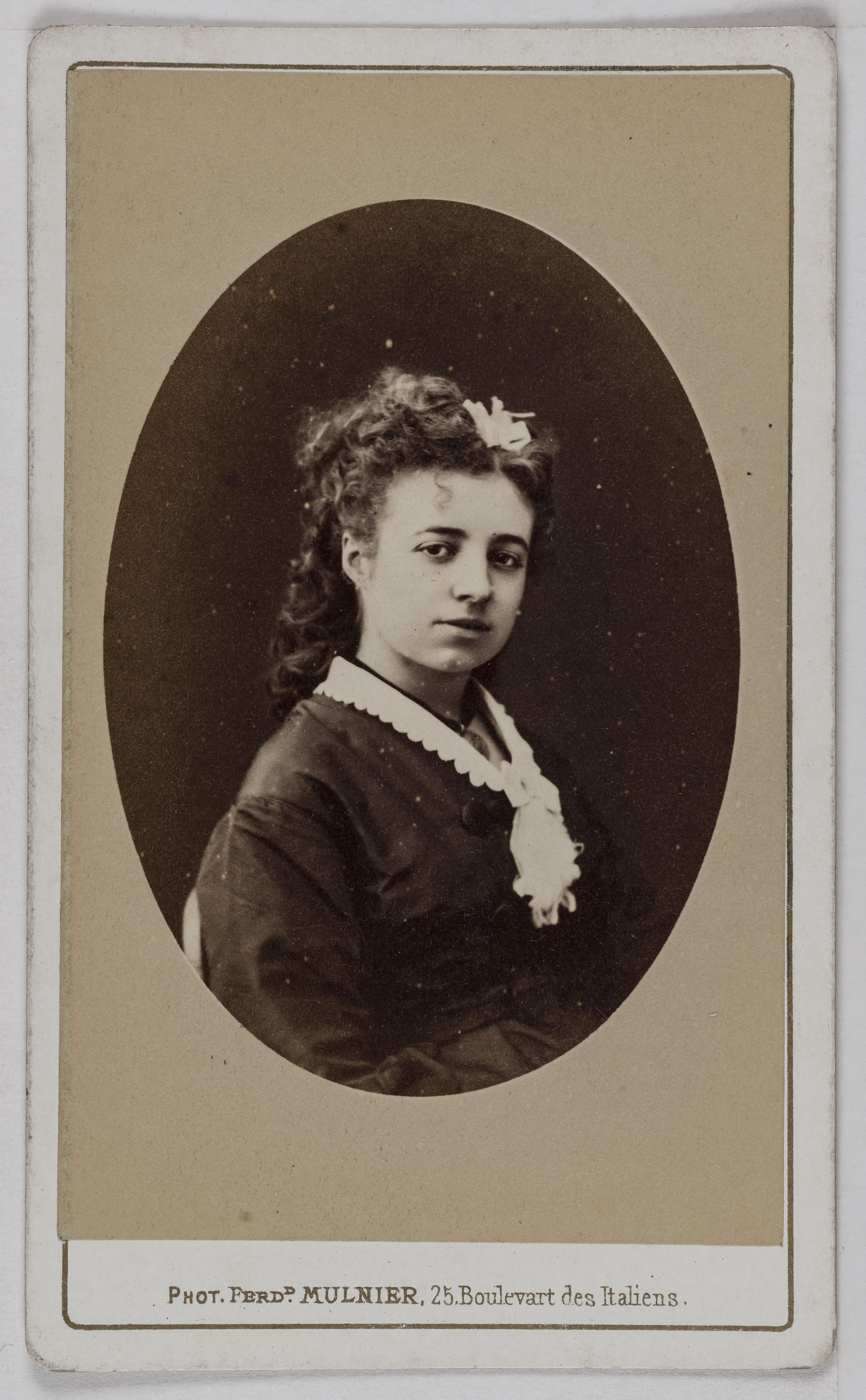 Ferdinand Mulnier, Portrait de Mariette, (actrice ou chanteuse lyrique)