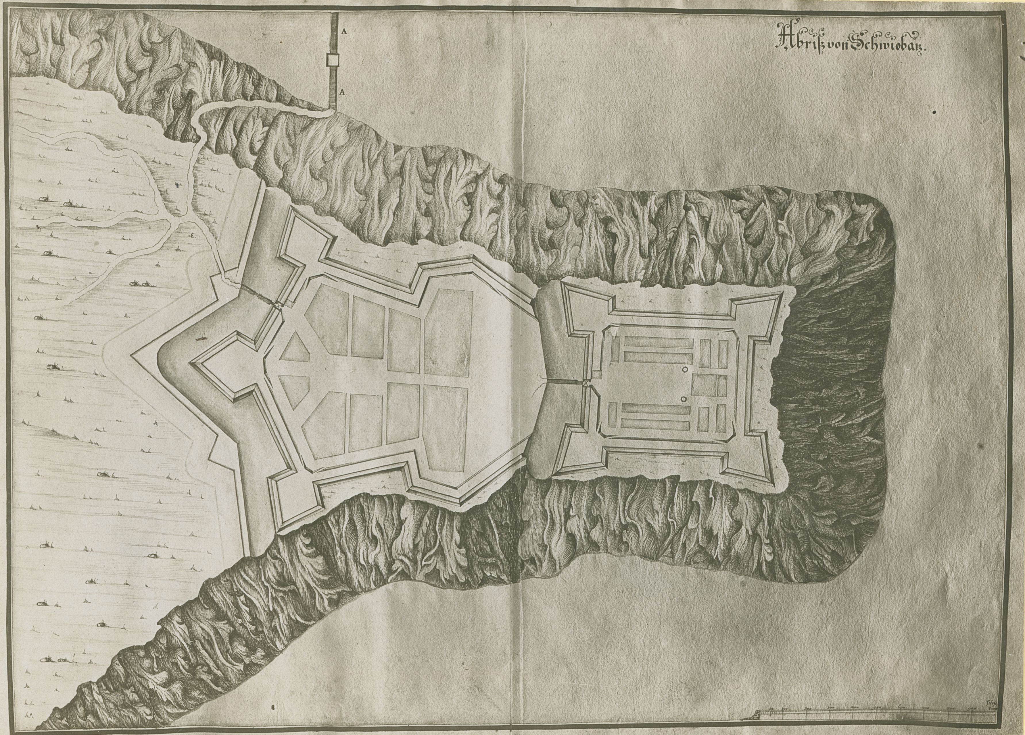 neutvrđen autor, Svibovec - plan grada, utvrde