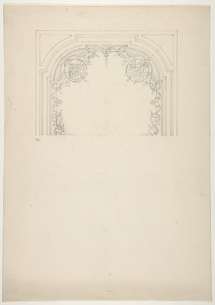 Jules-Edmond-Charles Lachaise, Design for the decoration of a ceiling