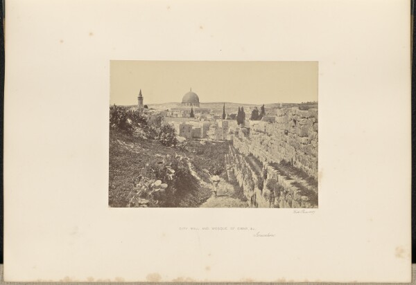 Francis Frith, City Wall and Mosque of Omar, &c., Jerusalem