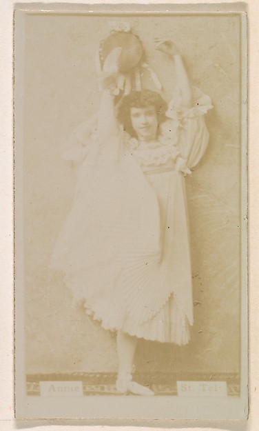 Kinney Brothers Tobacco Company, Annie St. Tel, from the Actresses series (N245) issued by Kinney Brothers to promote Sweet Caporal Cigarettes