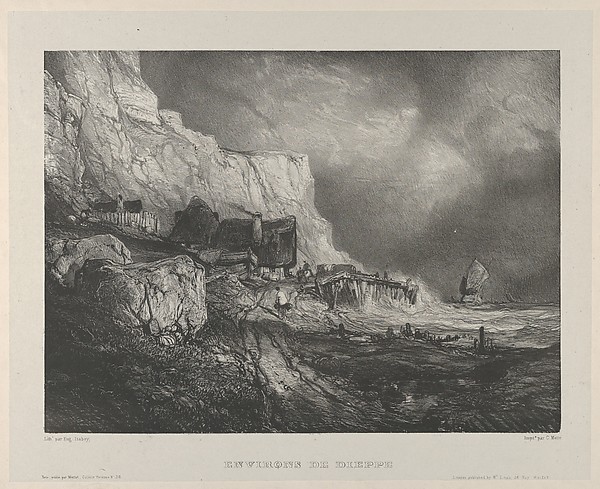 Eugène Isabey, The Surroundings of Dieppe