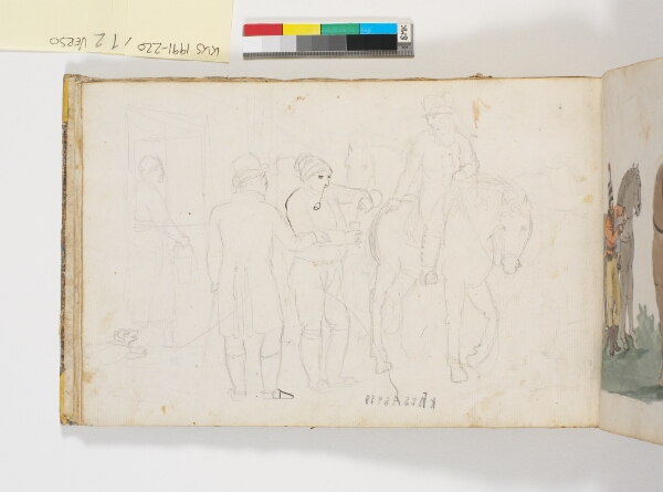 C.W. Eckersberg, Figurgruppe ved et udskænkningssted?