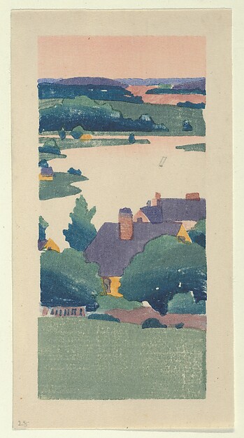 Arthur Wesley Dow, View of Ipswich, or A Bend in the River