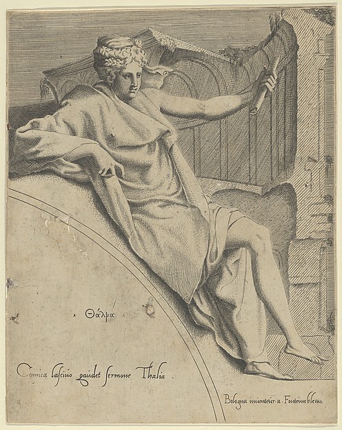 Anonymous, Italian, 16th century, Thalia, from "The Muses and the Three Great Goddesses"