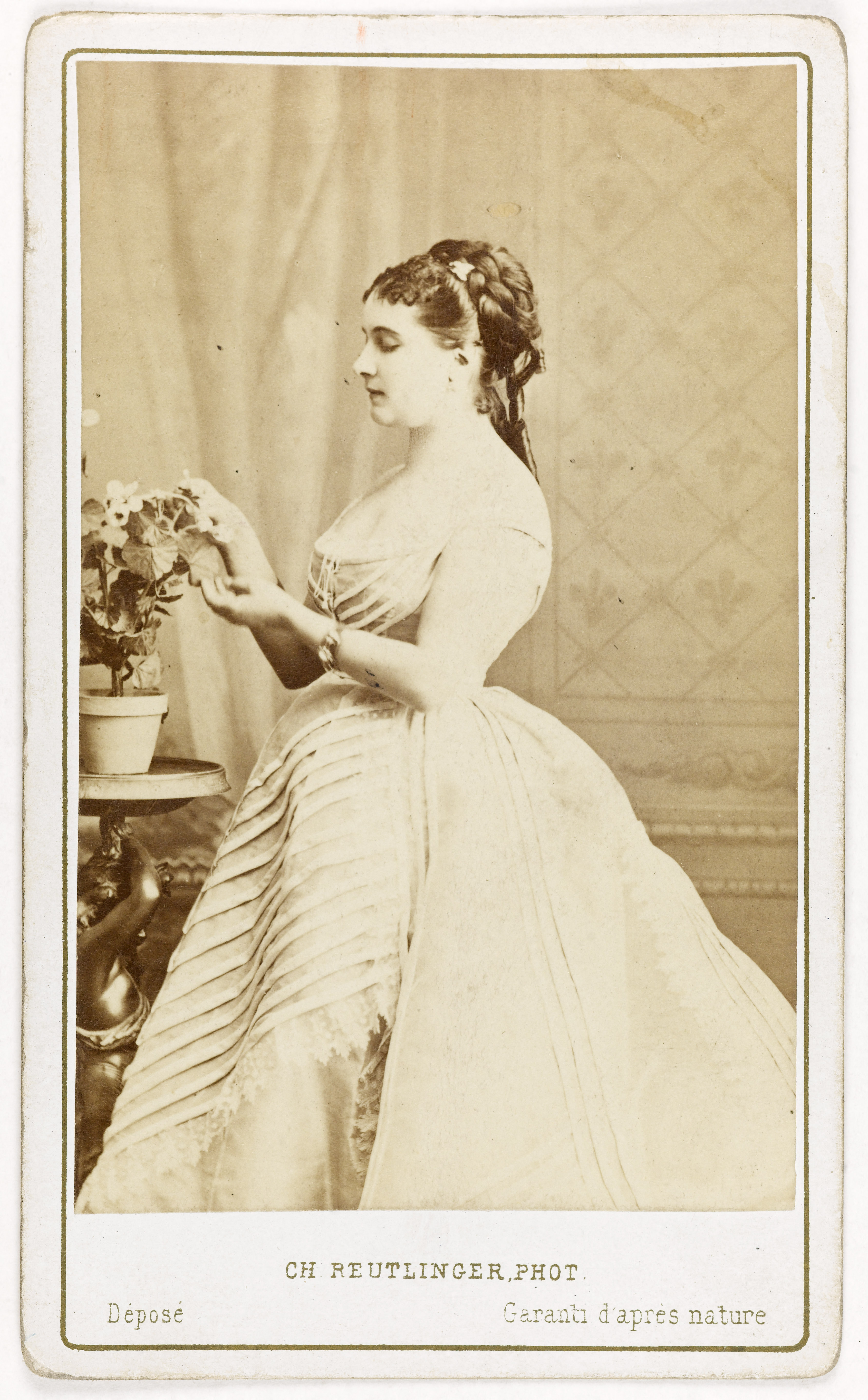 Charles Reutlinger, Portrait de Marie Tissier, actrice