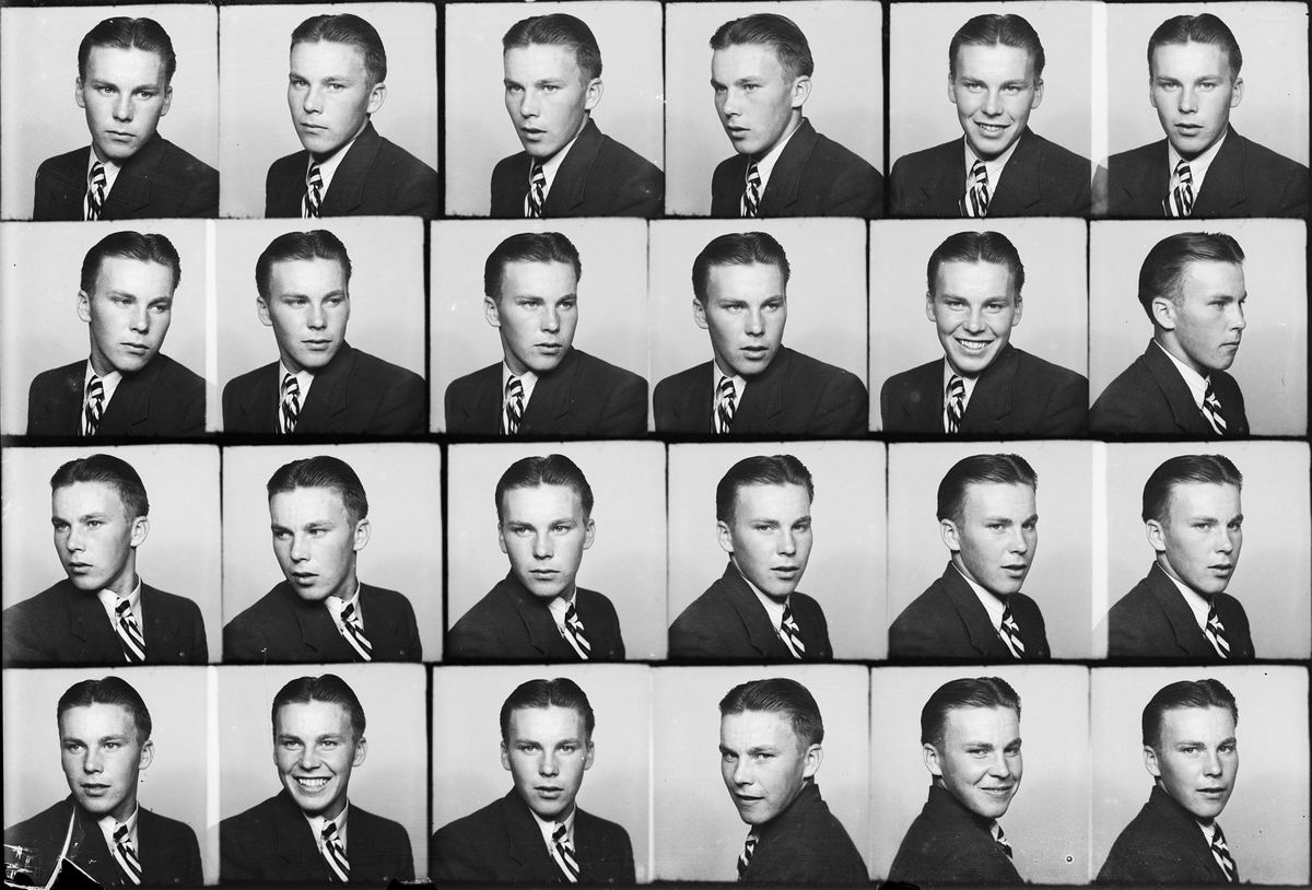 Skötsner-Edhlund, Ateljéporträtt - man, Östhammar, Uppland