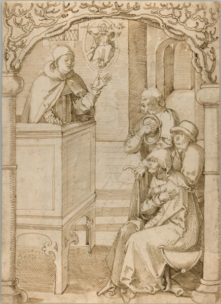 Hans Baldung Grien, A Monk Preaching