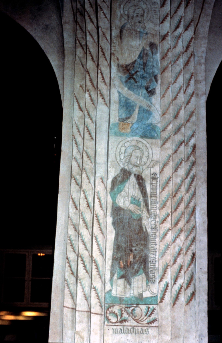 Ola Ehn, Kalkmålning i Vendels kyrka, Uppland 1961