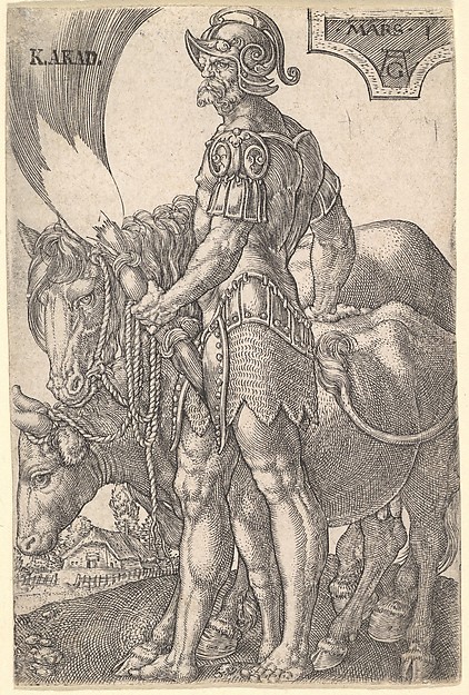 Heinrich Aldegrever, Mars, from "The Seven Planets"