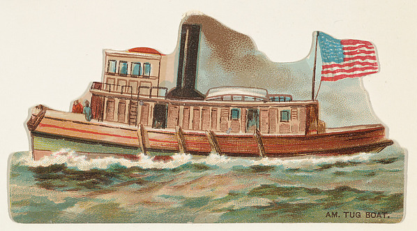 W. Duke, Sons & Co., American Tugboat, from the Types of Vessels series (N139) issued by Duke Sons & Co. to promote Honest Long Cut Tobacco