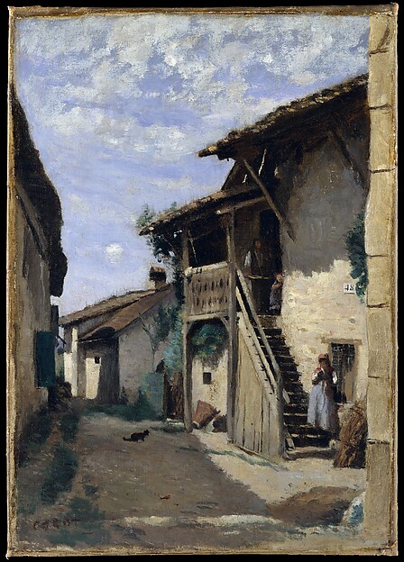 Camille Corot, A Village Street: Dardagny
