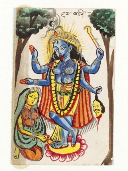 Unknown, Radha and Krishna-Kali