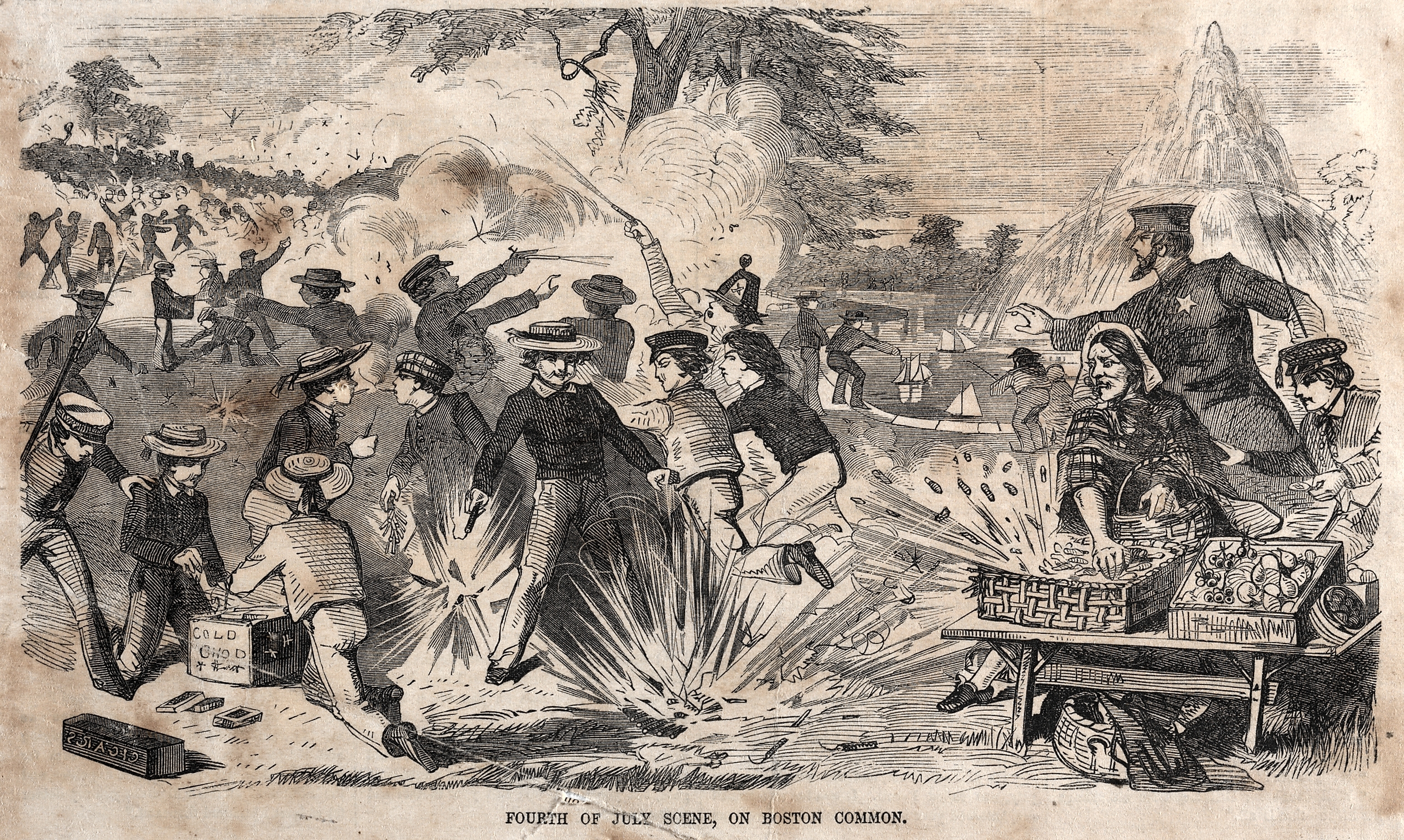 Winslow Homer, Fourth of July Scene, on Boston Common