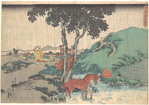 Utagawa Kunisada, Rain of the Fifth Month (Samidare)