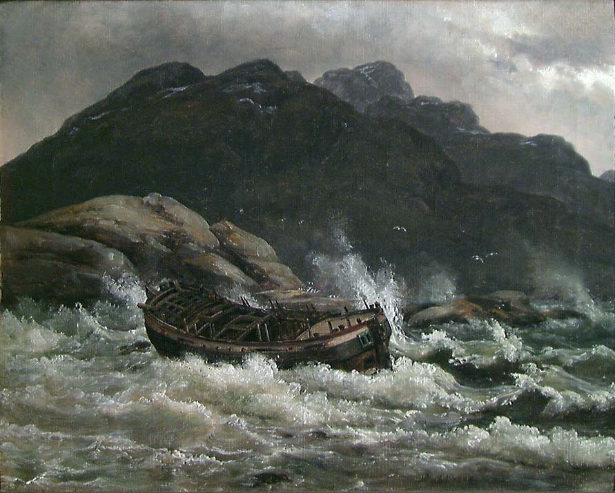 Johan Christian Dahl, Wreck on the Coast of Norway