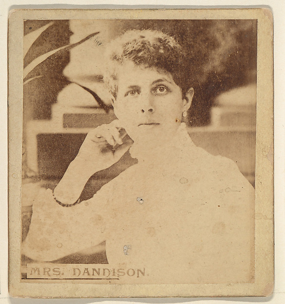 Kinney Brothers Tobacco Company, Mrs. Dandison, from the Actresses series (N246), Type 2, issued by Kinney Brothers to promote Sporting Extra Cigarettes