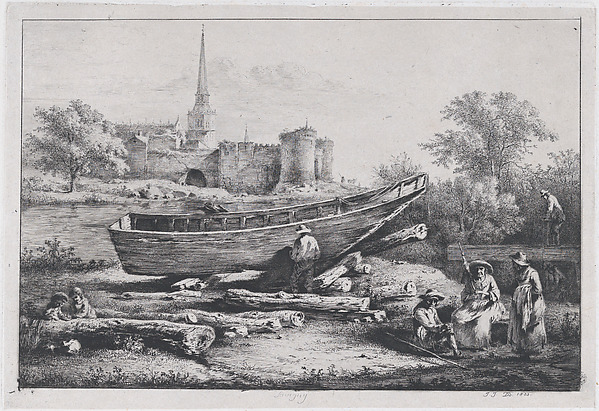 Jean Jacques de Boissieu, The Construction Site, in Savigny