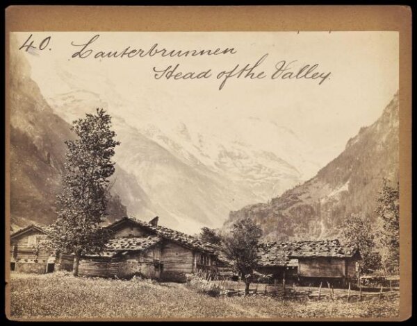 Francis Frith, Lauterbrunnen.  Head of the Valley