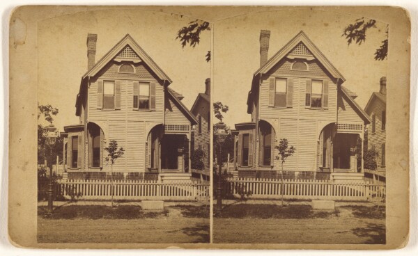 Unknown, [Exterior of a house, possibly at Port Jervis, New York]