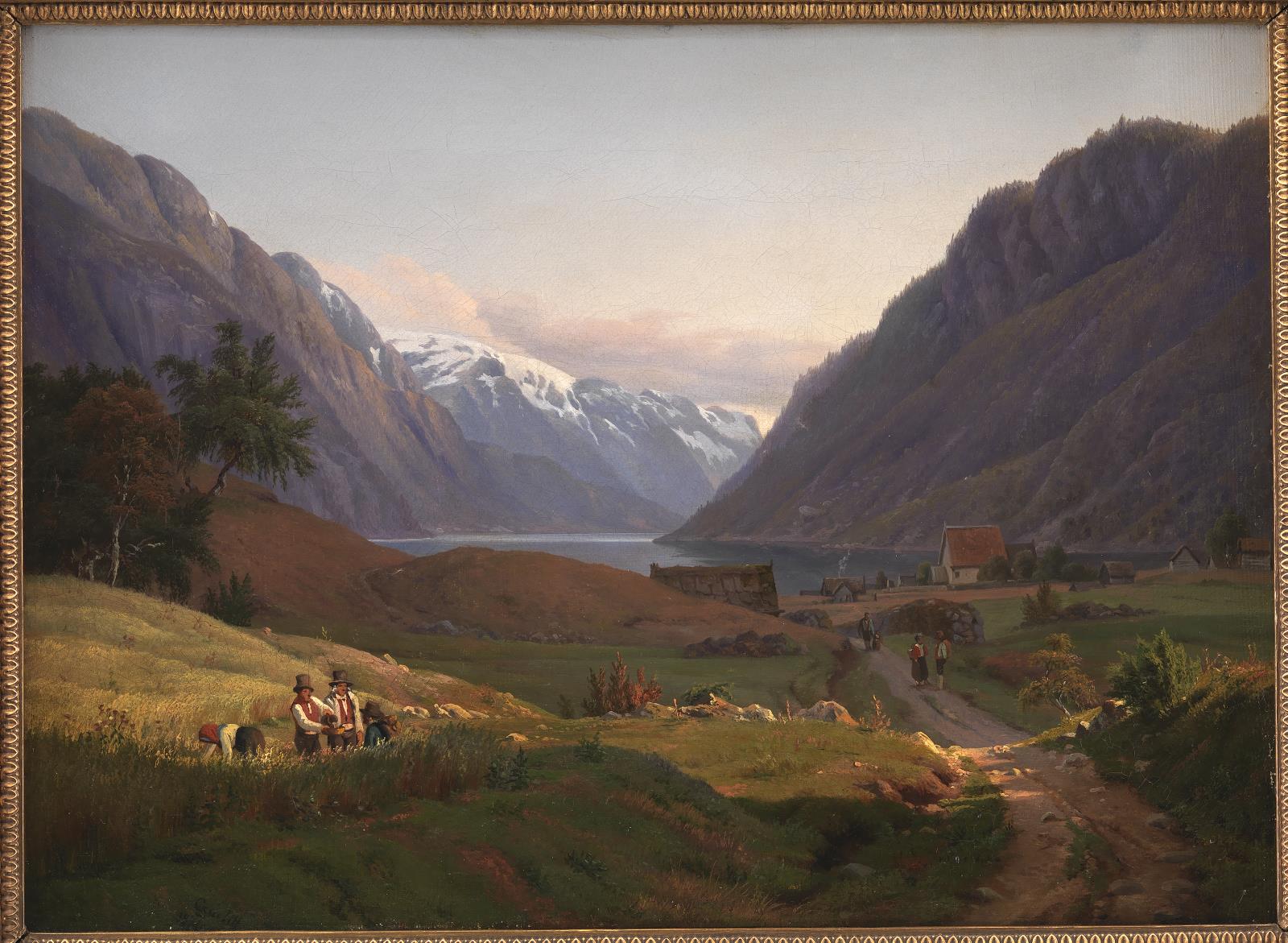 Louis Gurlitt, Odda ved Sørfjorden i Hardanger. Morgenbelysning