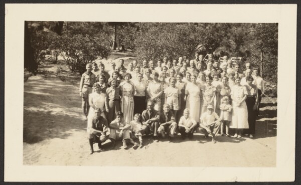 Louis Fleckenstein, [Group Portrait in Orchard]