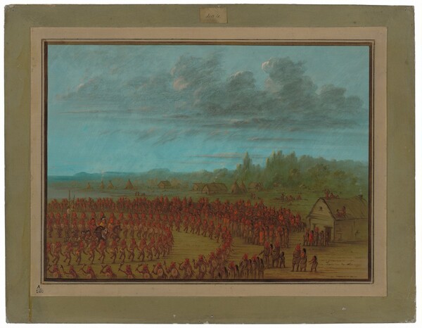 George Catlin, War Dance of the Saukies