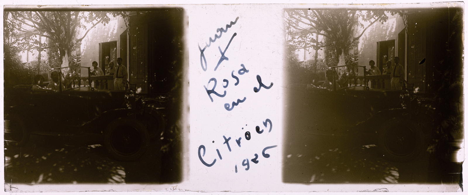 Desconegut, Juan y Rosa in the Citroen