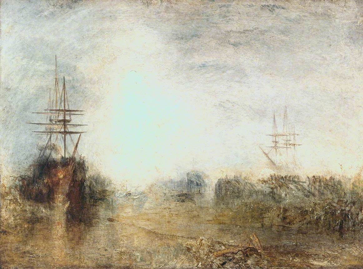 J. M. W. Turner, Whalers (Boiling Blubber) Entangled in Flaw Ice, Endeavouring to Extricate Themselves