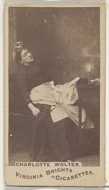 Allen & Ginter, Charlotte Wolter, from the Actors and Actresses series (N45, Type 1) for Virginia Brights Cigarettes
