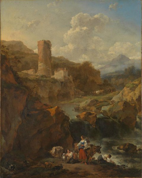 Nicolaes Pietersz Berchem, Italian Landscape