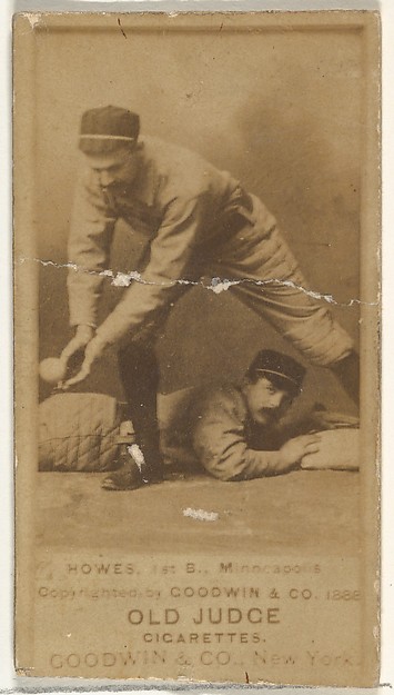 Goodwin & Company, William Hildreth "Bill" Hawes, 1st Base, Minneapolis, from the Old Judge series (N172) for Old Judge Cigarettes