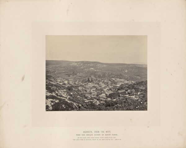Francis Frith, Nazareth, From the West, with the Distant Summit of Mount Tabor