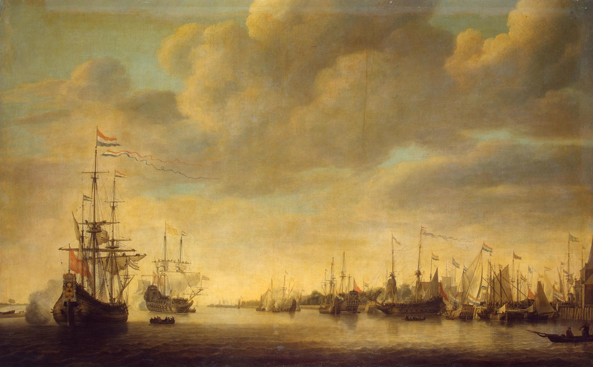 Simon de Vlieger, Arrival of William of Orange in Rotterdam