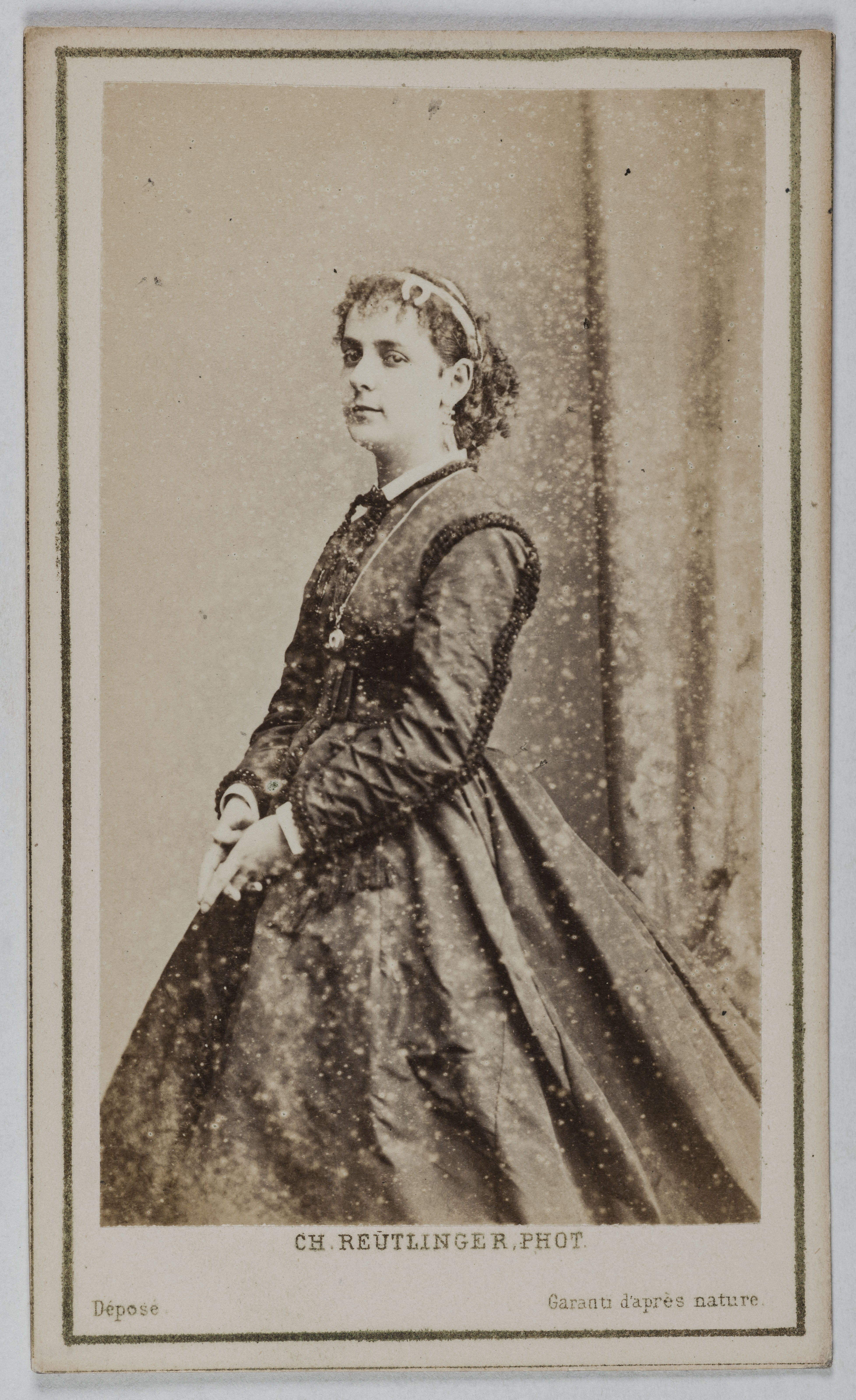 Charles Reutlinger, Portrait de Gabrielle Gauthier ( -vers 1883), (actrice)