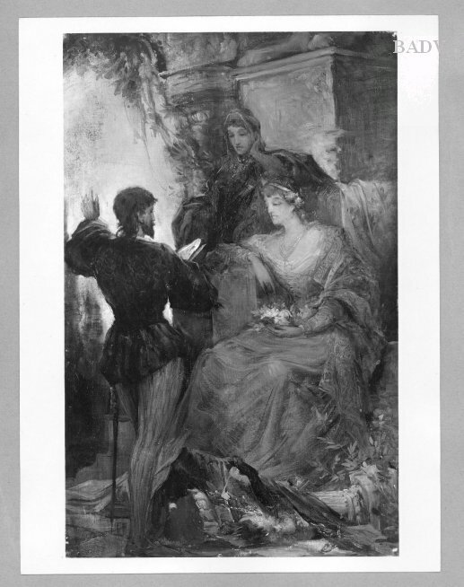 Hans Makart, Tasso, reading his poems to prinzess Elemore d' Este