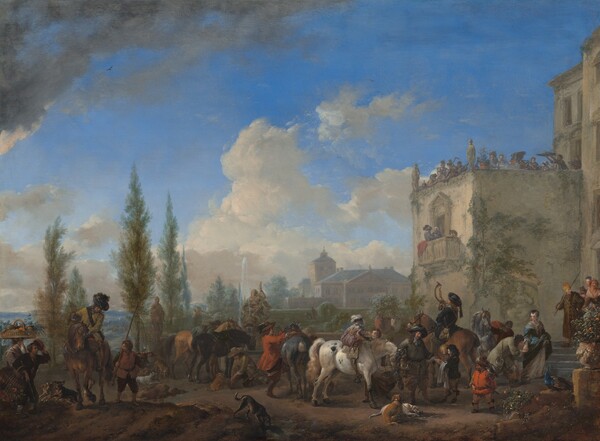 Philips Wouwerman, The Departure for the Hunt