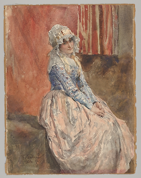Franz Skarbina, A Seated Woman