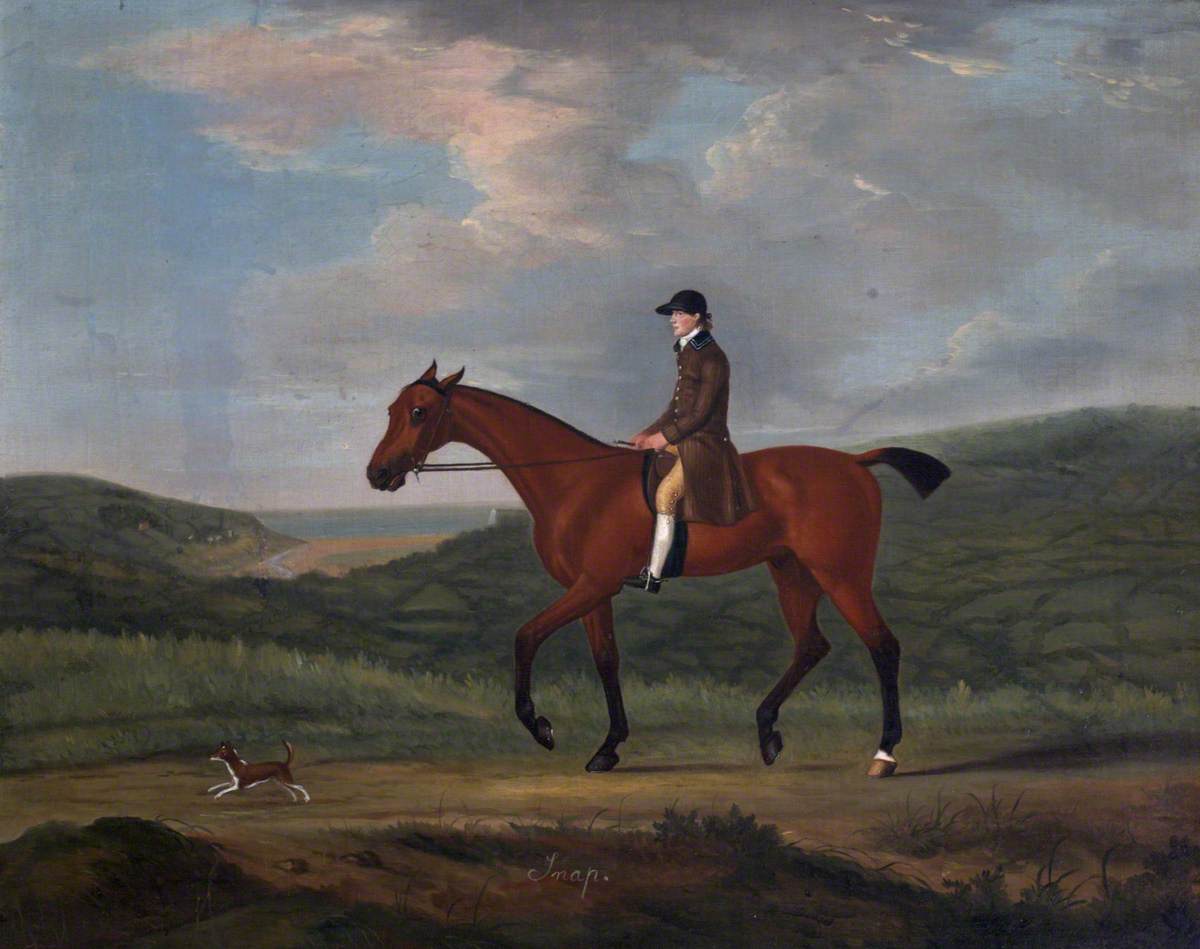 Francis Sartorius, 'Snap', a Bay Horse and a Little Dog