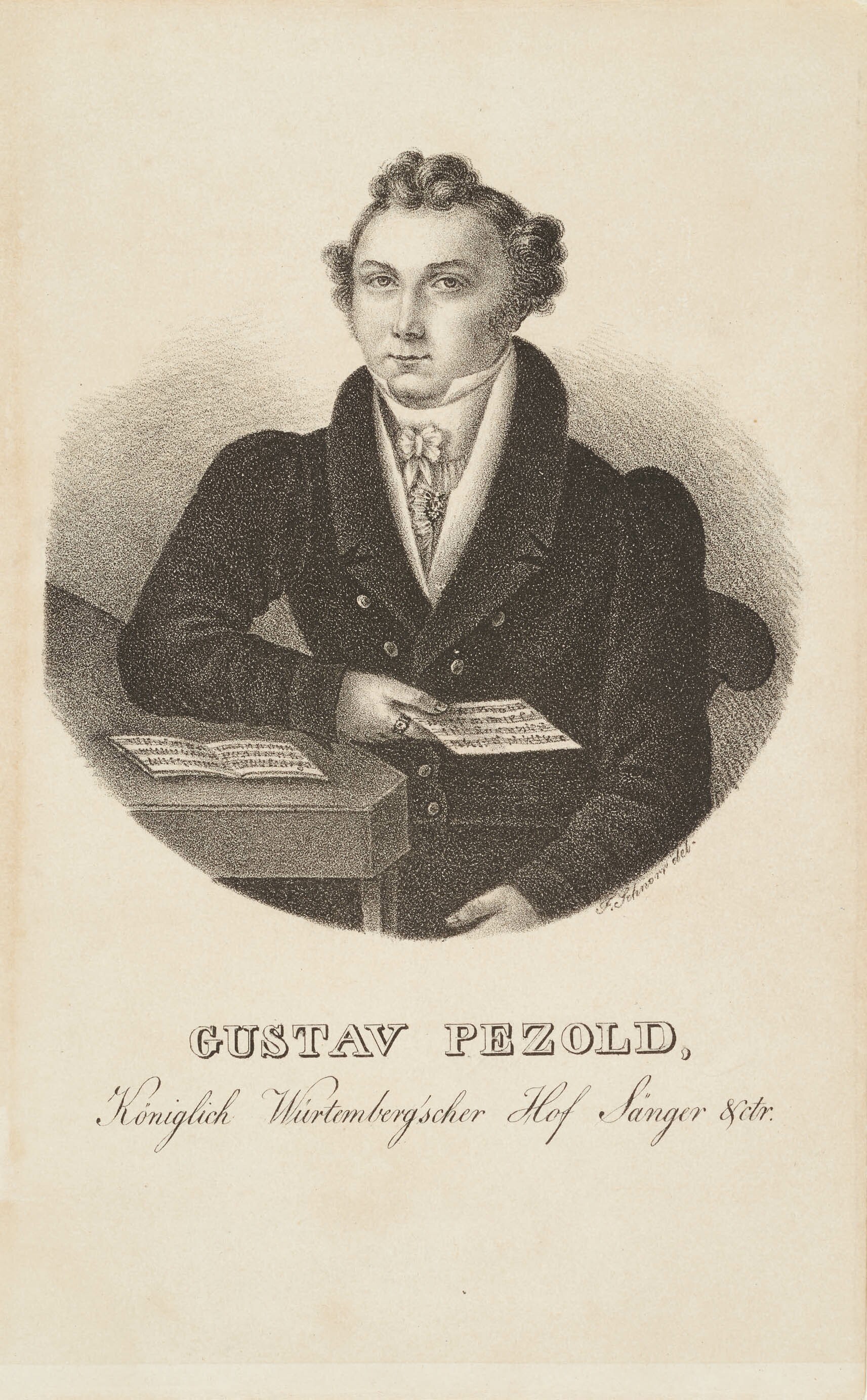 Franz Schnorr, Bildnis Gustav Pezold