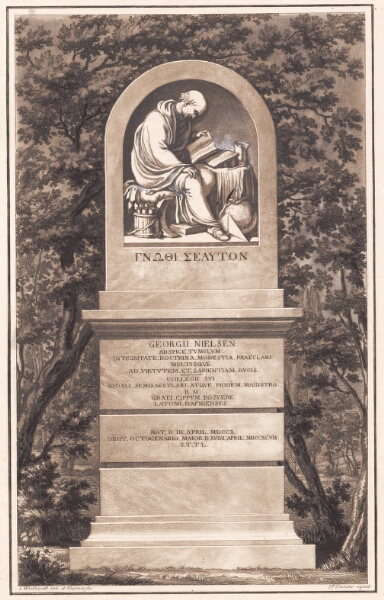 J.F. Clemens, Georg Nielsens gravmæle. Efter Wiedewelt