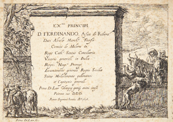 Pieter van Laer, Titelblad til "Bondefolk og diverse husdyr"