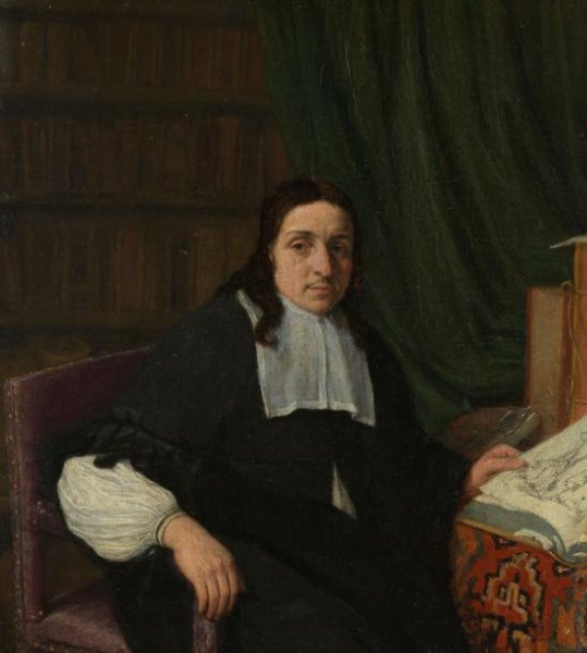 Adriaen van Ostade, Portrait of a Collector, possibly Constantijn Sennepart (1625-1703)