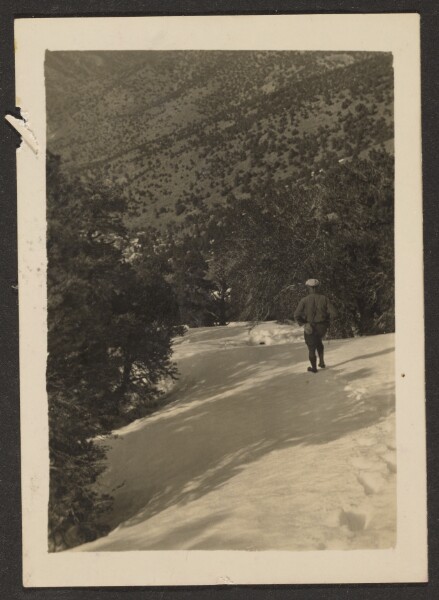 Louis Fleckenstein, [Figure on Snowy Slope]
