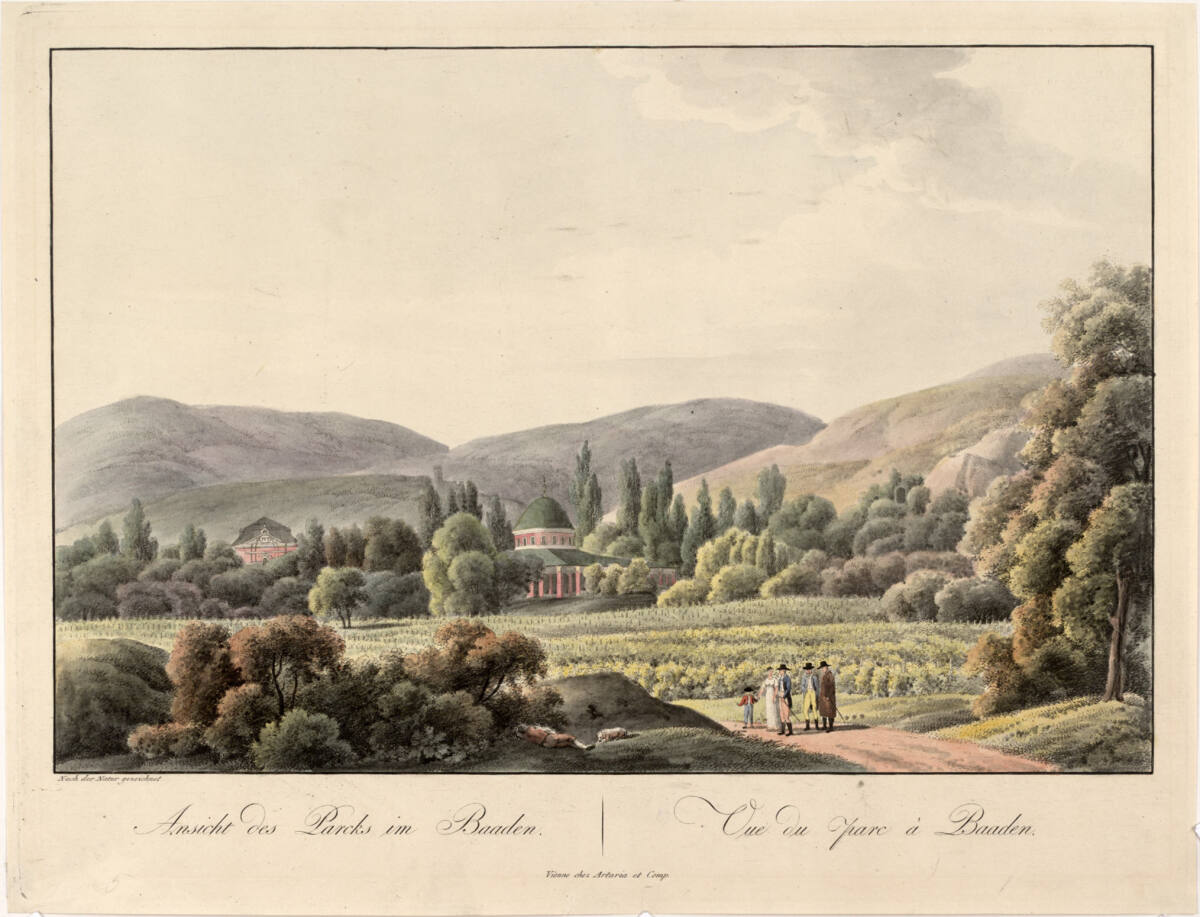 Anonym, Der Park in Baden