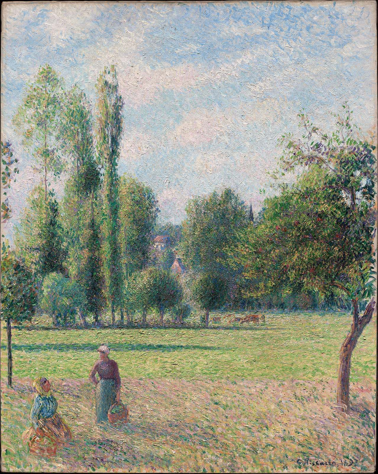 Camille Pissarro, Two Peasant Women in a Meadow (Le Pré)