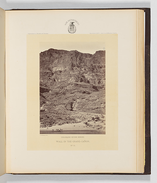 Timothy H. O'Sullivan, Wall in the Grand Cañon