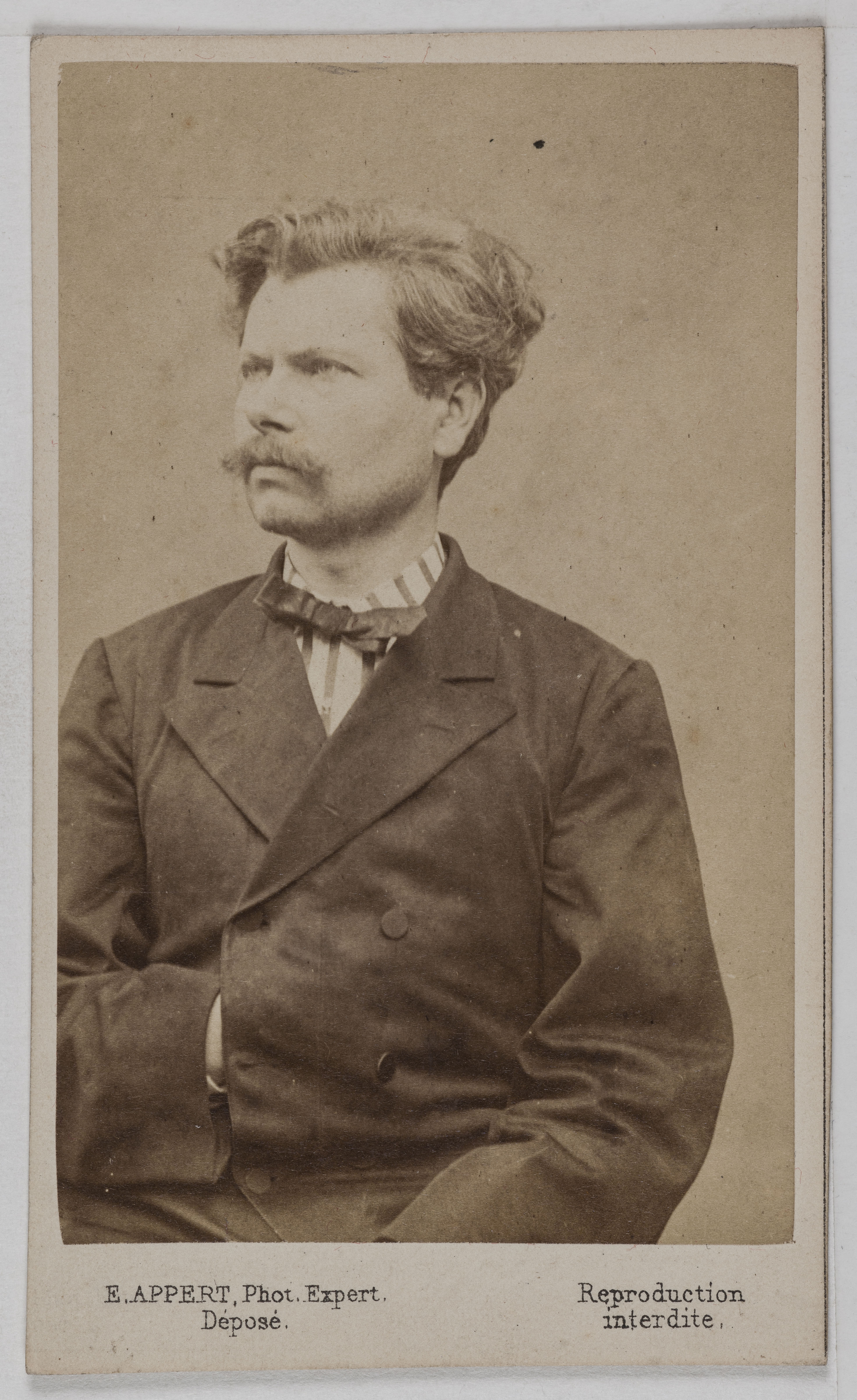 Ernest Charles Appert, Portrait de Lullier Charles Ernest, (1838-1891), (officier de marine, communard, condamné aux travaux forcés)