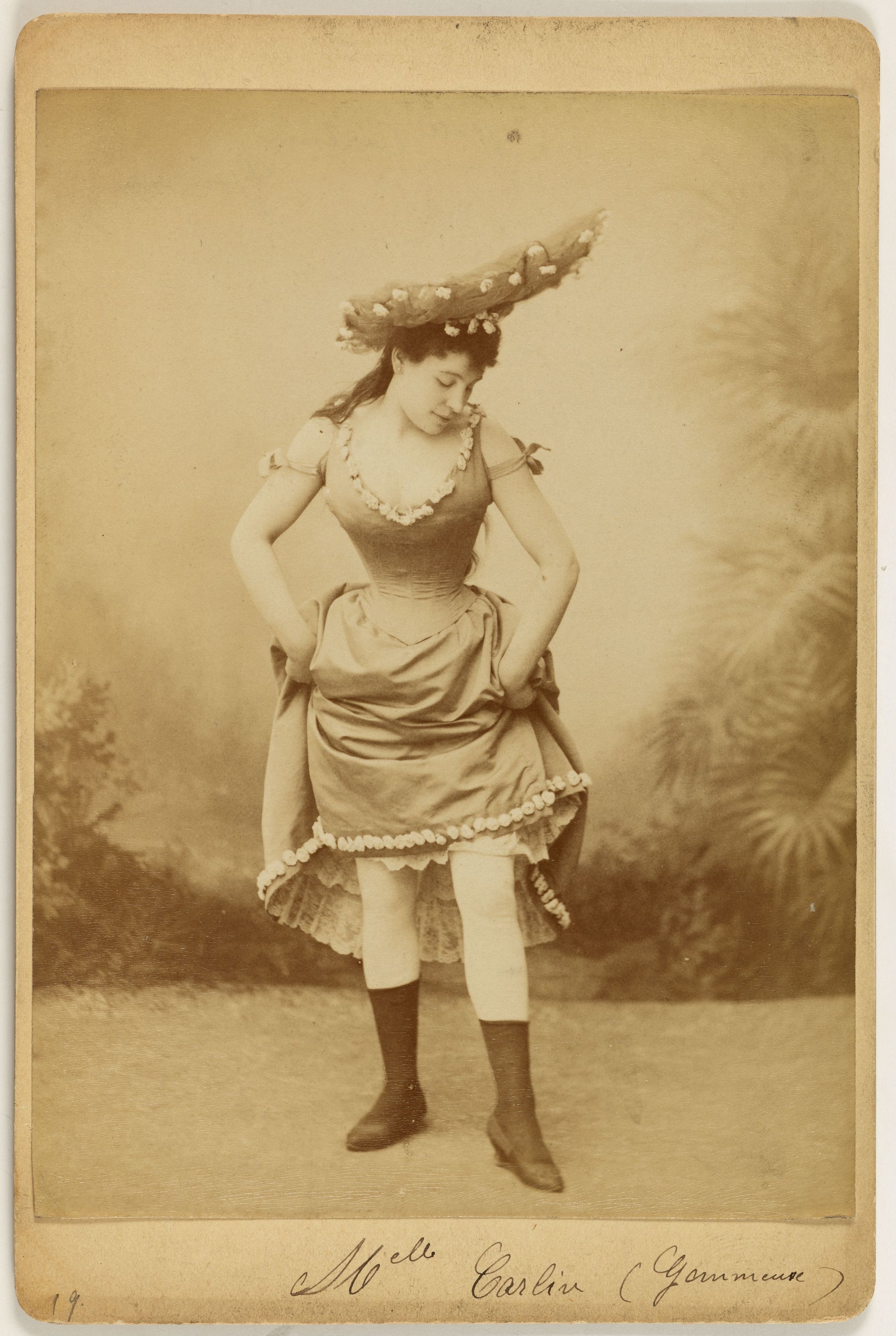 Anonyme, Portrait de Mlle Augustine Carlin, actrice