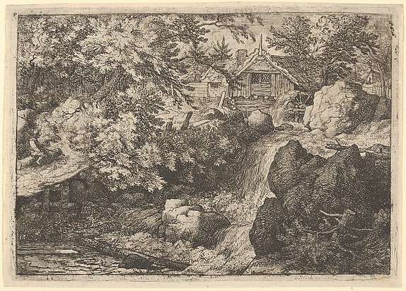 Allart van Everdingen, The Cascade Near the Watermill